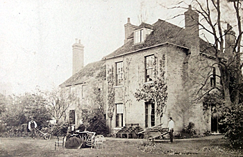 The rear of Campton Rectory in the 1860s [X254/88/80]